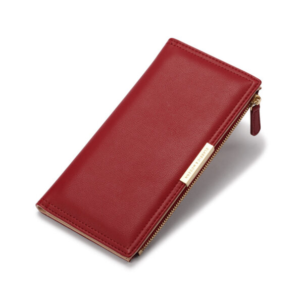 Geldbörsen Und Taschen Mode Einfarbig PU Geldbörse Universal #3349 – Bild 2